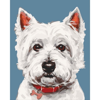 Картина по номерам ArtCraft Вайт терьер 40x50 см (11652-AC) - Pampik