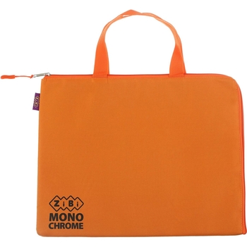 Папка шкільна ZiBi Монохром горизонтальна з ручками А4 помаранчева (ZZB.705548-11) - Pampik