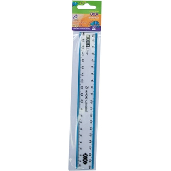 Лінійка ZiBi Kids Line 20 см з блакитною смужкою (ZB.5610-14) - Pampik