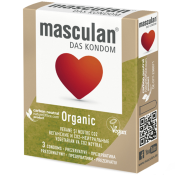 Презервативи Masculan Organic, 3 шт. - Pampik