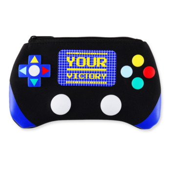 Пенал Offtop Приставка, 19 см, чорний із синім (880682) - Pampik