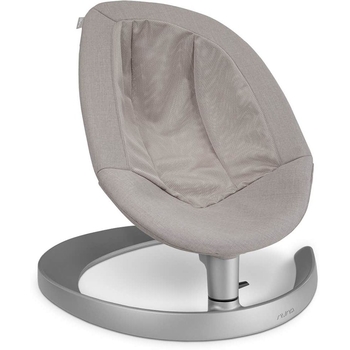 Шезлонг-гойдалка Nuna Leaf Grow Quartz, з ігровою дугою, світло-сірий - Pampik - 3