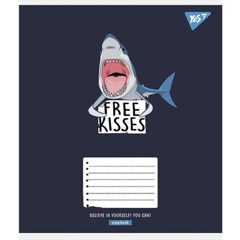 Зошит загальний Yes Believe In Yourself, A5, в клітинку, 36 листів - Pampik