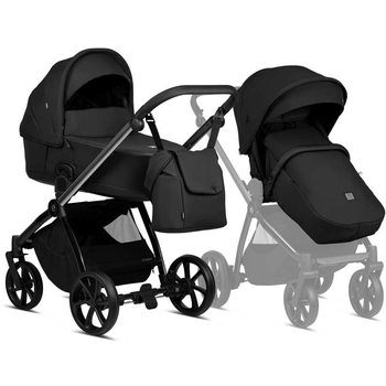 Коляска універсальна 2 в 1 Tutis Mio plus Thermo Black Edition Obsidian (1352060) - Pampik