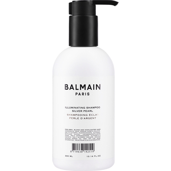 Серебристый шампунь Balmain Illuminating Shampoo White Pearl для блонда 300 мл - Pampik