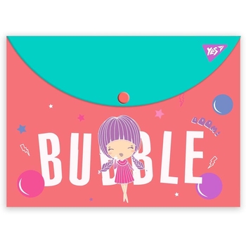 Папка-конверт Yes Cosmos, A4, з кнопкою (492010) - Pampik