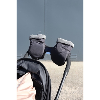 Перчатки-муфта Kaiser Ben, из теплого флиса, черные (6575425) - Pampik - 7