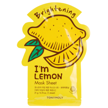 Маска тканевая для лица Tony Moly I'm Lemon Mask Sheet Brightening Лимон 21 мл - Pampik