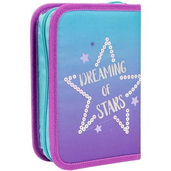 Пенал жесткий Yes HP-02 Good Vibes, 13х21х3 см, бирюзовый с сиреневым (533407) - Pampik - 2