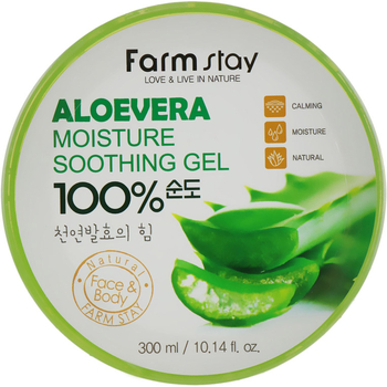 Многофункциональный гель FarmStay Moisture Soothing Gel Aloe Vera, 300 мл - Pampik