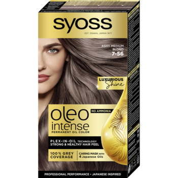 Стойкая краска для волос Syoss Oleo Intense 7-56 холодный русый, 115 мл - Pampik