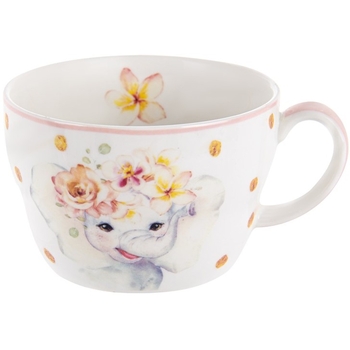 Столовый набор Lefard Слоник, детский, белый с розовым (924-719) - Pampik - 2