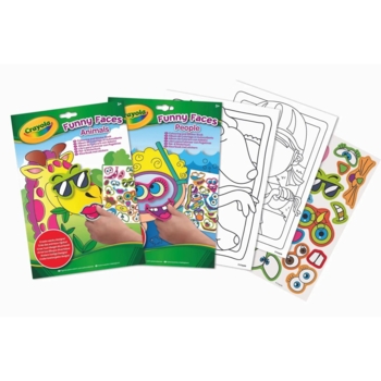 Розмальовка Crayola Mini Kids Кумедні тварини, з наліпками, 24 сторінки - Pampik