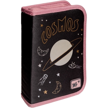 Пенал жесткий Yes HP-03 Cosmos, 13х21х3 см, черный (533117) - Pampik