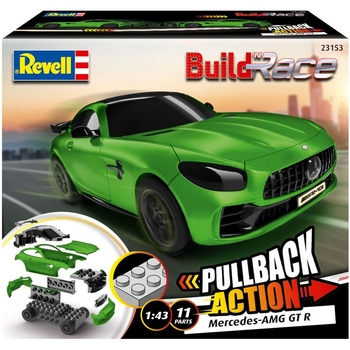 Сборная модель Revell Mercedes-AMG GT R, Green Car, уровень 1, масштаб 1:43, 10 деталей (RVL-23153) - Pampik - 6