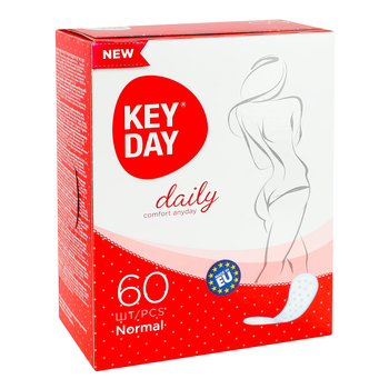 Щоденні гігієнічні прокладки Key Day Daily Normal 60 шт. - Pampik - 2