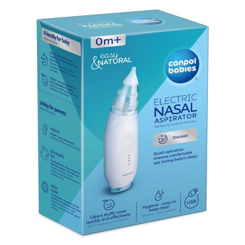 Аспіратор для носа Canpol Babies Easy Natural електричний (9/319) - Pampik