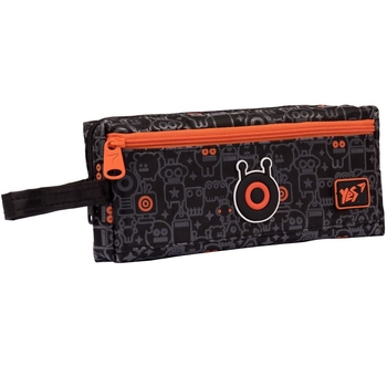 Пенал мягкий Yes TP-18 Mechanical Monster, 9х20х4 см, черный (533033) - Pampik