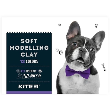 Пластилин восковой Kite Dogs 12 цветов 240 г (K22-1086) - Pampik