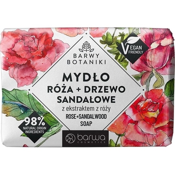 Мыло Barwa Barwy Botaniki Роза и сандал, 100 г - Pampik