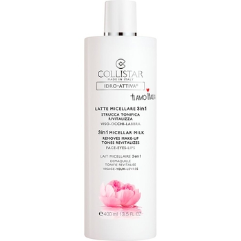 Міцелярне молочко 3 в 1 для зняття макіяжу Collistar Idro-Attiva 400 мл - Pampik