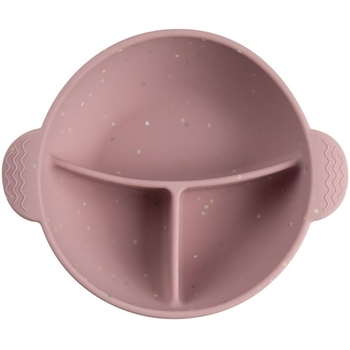 Мисочка силіконова на присосці Canpol babies Dots з секціями, рожевий (51/403_pin) - Pampik - 2