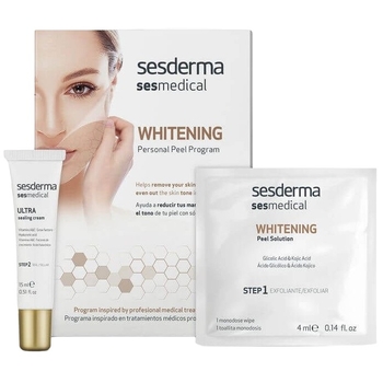 Персональна депігментуюча програма Sesderma Sesmedical Whitening Personal Peel Program, 15 мл + 4 серветки - Pampik