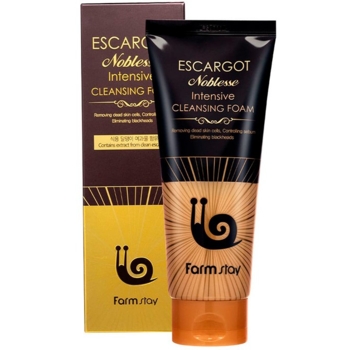 Пенка для умывания лица FarmStay Escargot Noblesse Intensive Cleansing Foam с муцином улитки 180 мл - Pampik