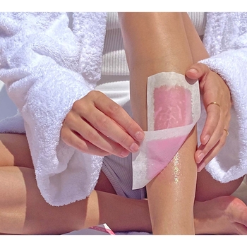 Смужки для депіляції ніг та тіла Byphasse холодний віск для чутливої шкіри 24 шт. - Pampik - 2