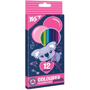 Карандаши цветные Yes Koala, 12 цветов (290660) - Pampik