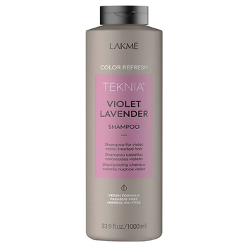Шампунь для оновлення кольору фіолетових відтінків волосся Lakme Teknia Color Refresh Violet Lavender Shampoo 1000 мл - Pampik