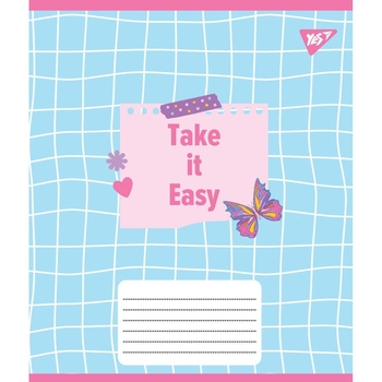 Зошит загальний Yes Smile, А5, в косу лінію, 12 аркушів (766312) - Pampik - 3