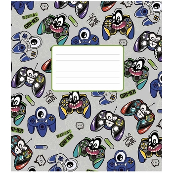 Набор тетрадей Школярик Some Fan ВД-лак, в клетку, 12 листов, 30 шт. (012-3221K) - Pampik - 5