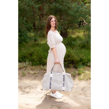 Сумка Childhome Mommy bag Signature - Canvas White, белый (CWMBBSCOW) - Pampik - 28