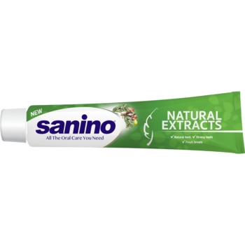 Зубна паста Sanino Natural Extracts, 90 мл - Pampik