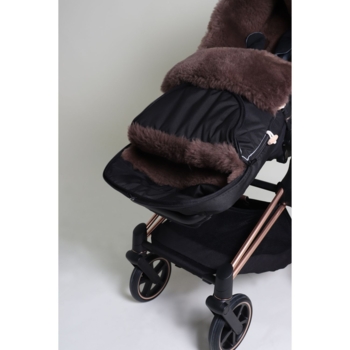 Конверт теплий Kaiser Toffee, з натуральної овчини, чорний (6512525) - Pampik - 9