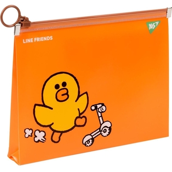 Папка Yes Line Friends Sally, B5, на блискавці (492094) - Pampik