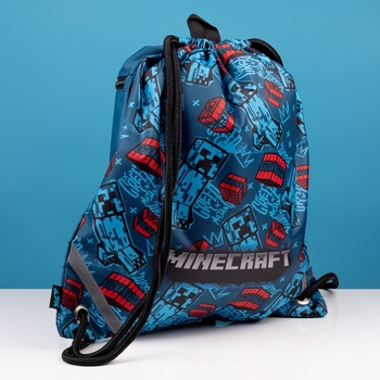 Сумка для взуття Yes SB-10 Minecraft Funtage синя (533474) - Pampik - 3