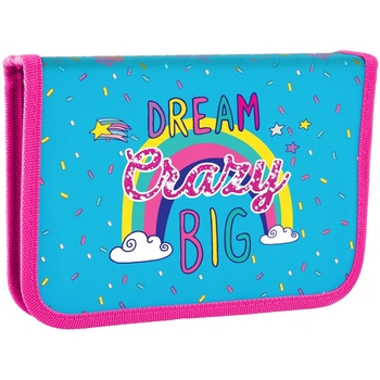 Пенал жесткий Yes HP-03 Dream crazy, 13х20,5х3,5 см, голубой (532868) - Pampik