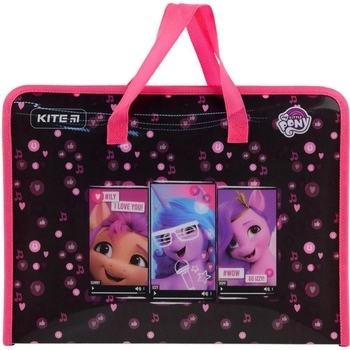 Папка-портфель Kite My Little Pony на молнии A4 (LP22-202) - Pampik