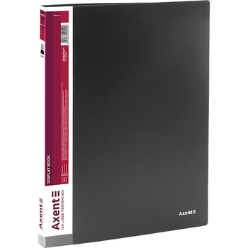 Дисплей-книга Axent А4 20 файлiв чорна (1020-01-A) - Pampik - 2