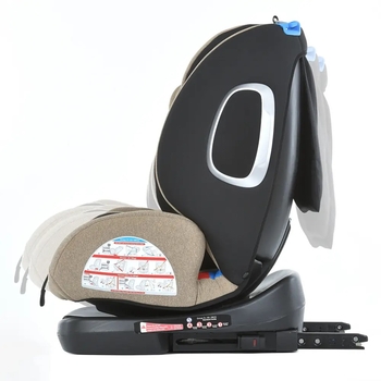 Автокресло El Camino Absolute ME 1079 Royal Beige бежевое (25927) - Pampik - 8