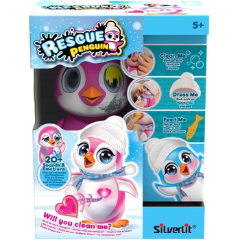 Интерактивная игрушка Silverlit Спаси Пингвина, 16 см, розовая (88651) - Pampik - 4
