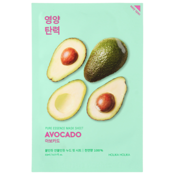 Тканинна маска Holika Holika Pure Essence Mask Sheet Avocado Авокадо, 23 мл - Pampik