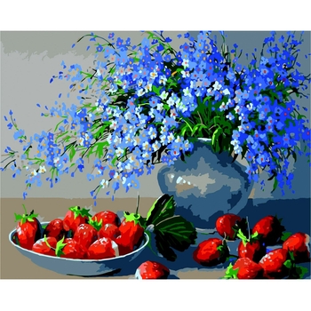 Картина за номерами ZiBi Art Line Полуниця 40х50 см (ZB.64124) - Pampik