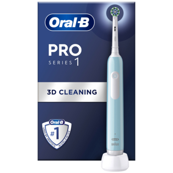 Электрическая зубная щетка Oral-B Braun Pro Series 1, голубая - Pampik