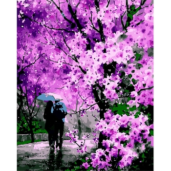 Картина за номерами ZiBi Art Line Квітучий парк 40х50 см (ZB.64205) - Pampik