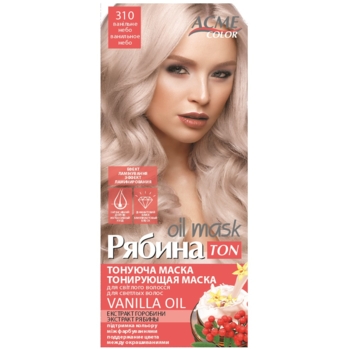 Тонуюча маска для волосся Acme Color Рябина Ton Oil Mask, відтінок 310 (Ванільне небо), 30 мл - Pampik - 2