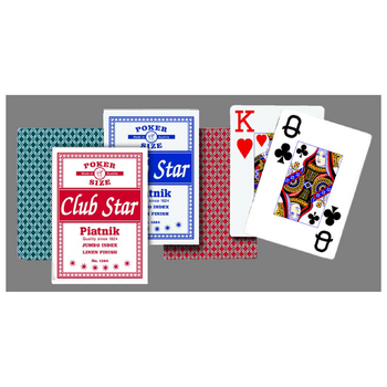 Карти гральні Piatnik Клуб Стар, 1 колода х 55 карт (PT-138416) - Pampik
