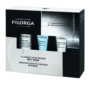 Набор Filorga: Крем для контура глаз Filorga Optim-Eyes Eye Contour, 15 мл + крем Filorga Hydra-Hyal, 15 мл + Скраб для лица Filorga Scrub&Detox, 15 мл - Pampik - 2